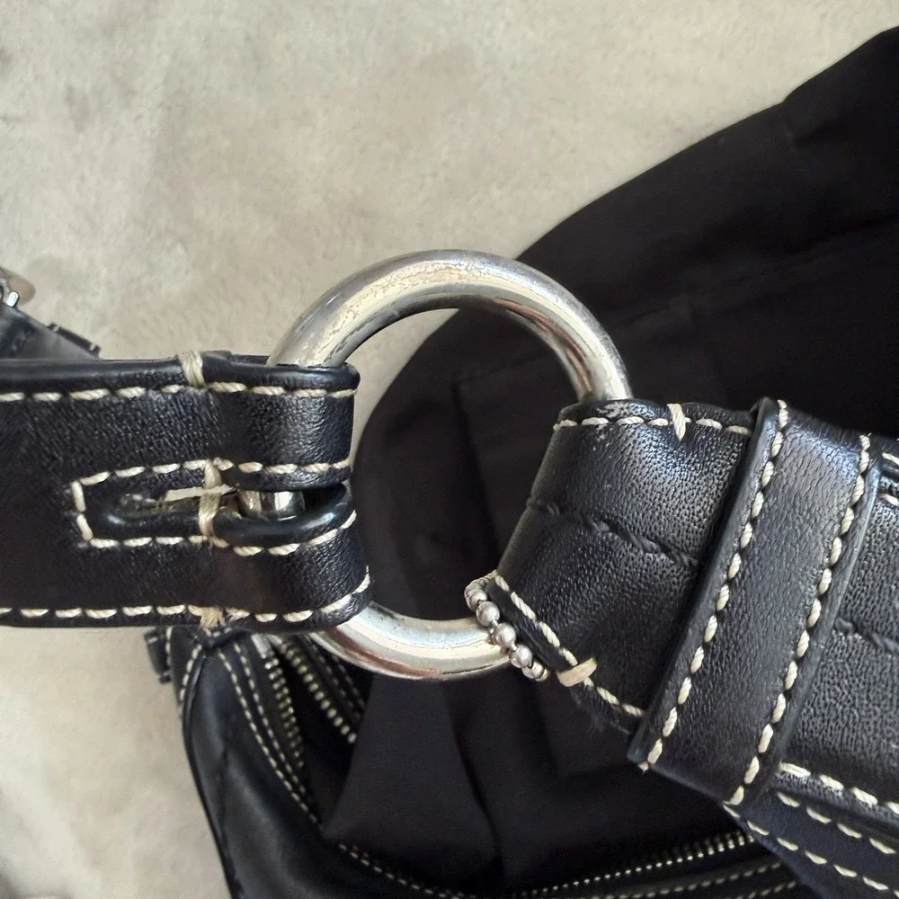 Coach Soho Hobo Mini Shoulder Bag 10030 Minimal Black Leather Vintage Y2K Purse